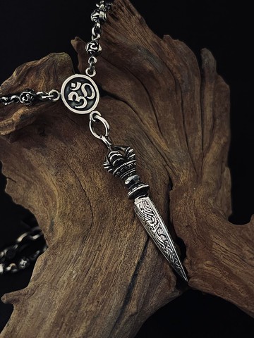 【圖騰系列】伐折羅 Silver 925 純銀/單墜/金剛杵