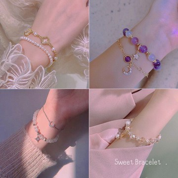 貓眼石手鏈甜美法式珍珠手環女ins小眾設計冷淡風簡約氣質手飾