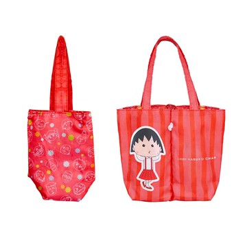 iam我適文創 小丸子 兩用雙杯飲料袋 手提袋 飲料袋