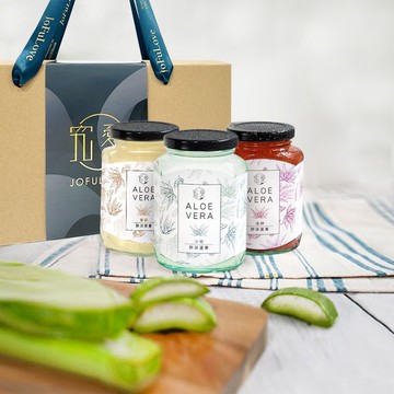 鮮採蘆薈3入文青提盒(380ml/罐)|清爽退火 飽滿果肉 飲控推薦