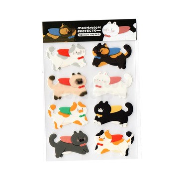 貼紙 - 簽名跳躍 (Vol.01) | 貓系列模切貼紙