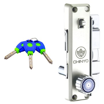 CHINYO 青葉牌 580 鋁門鉤鎖 1200型 (38mm) CT鑰匙  1個