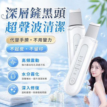 【台灣現貨🔥】超聲波黑頭鏟 去黑頭神器 毛孔清潔 黑頭清潔器 吸黑頭神器 臉部油脂污垢清潔 清潔毛孔 除粉刺 痘痘粉刺