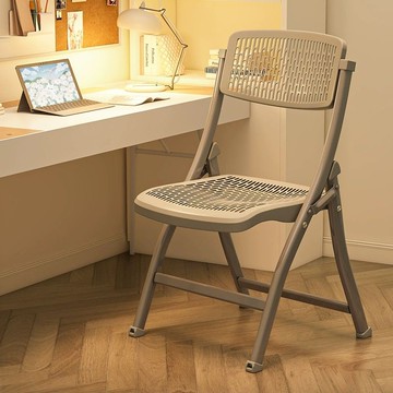 免運附發票 折疊椅/躺椅  折疊靠背椅加厚塑料凳子家用電腦椅學生宿舍辦公椅便攜會議椅餐椅 快速出貨