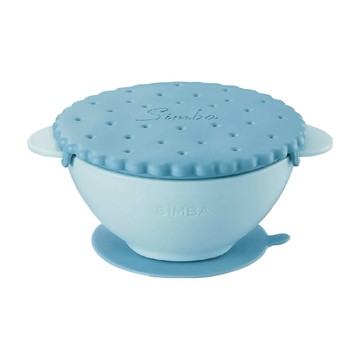 Simba 小獅王辛巴 美味曲奇吸盤碗  晨藍色  1組
