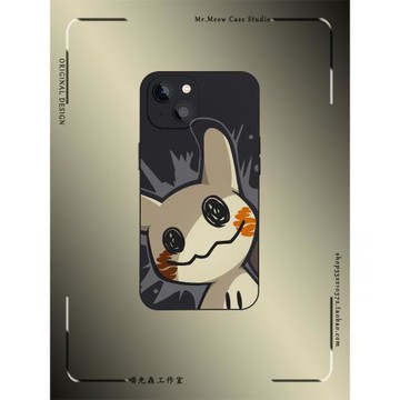 可愛謎擬丘寶可夢神奇寶貝簡約手機殼適用iPhone16全包防摔XS液態硅膠14磨砂11/12/13蘋果15ProMax玻璃保護套