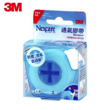 3M 19002 Nexcare 白色通氣膠帶半吋貼心即用包 (2捲)★3M 迎新送舊 ★299起免運