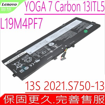 LENOVO L19M4PF7 原裝電池 聯想 YOGA Slim 7 CARBON 13ITL5 82EV 7-13ITL05 7-13ACN05 Yoga 13S 2021 Yoga S750-13 SD/A L19D4PF5 SB10Z33892 SB10Z33893 5B10Z33897 5B10Z33899