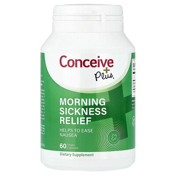 Conceive Plus, 晨吐緩解，60 粒全素膠囊（每粒膠囊 500 毫克）