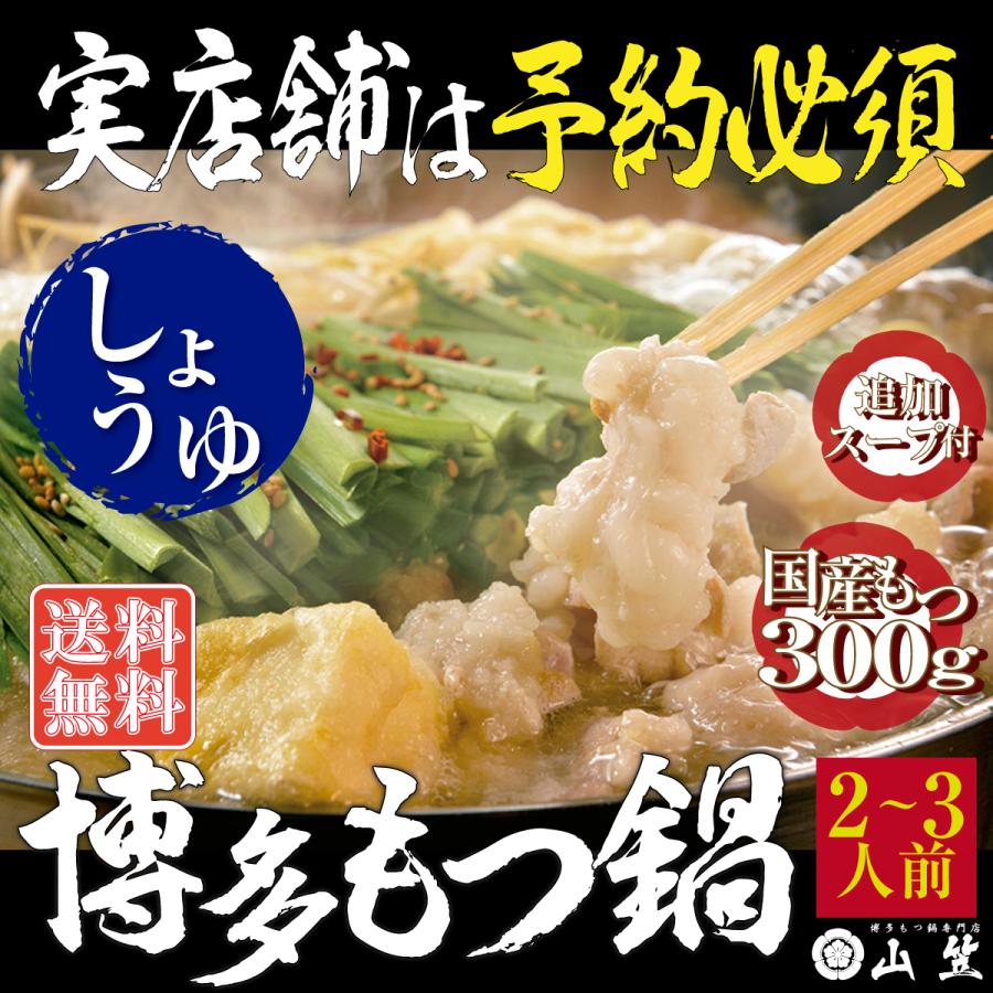 博多 もつ鍋 2〜3人前 醤油味 あじわい セット 国産 牛もつ 山笠 福岡 通販 お取り寄せ お取り寄せ