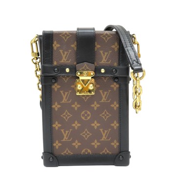 LOUIS VUITTON LV 路易威登 棕色 原花帆布 Pochette 行李箱 垂直 肩背包 M63913 【二手名牌BRAND OFF】