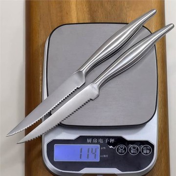 薈萃歐洲全鋼4"不銹鋼牛扒刀鋸齒牛排刀拆散1-2支賽鋼Steak Kinfe