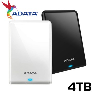 威剛 ADATA 4TB USB3.2 2.5吋 輕巧防刮 HV620S 行動硬碟 黑色/白色 保固公司貨
