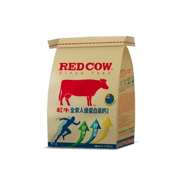 【紅牛】全家人高鈣優蛋白奶粉-1.4kg黃小柔推薦(全家人適用、全家人活力)
