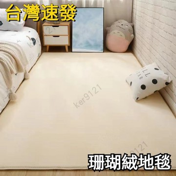 台灣出貨 地毯地墊 客廳防滑地毯 現代簡約臥室茶几地毯 家用榻榻米地毯 床邊地墊拍攝背景 臥室床邊地毯 珊瑚絨地毯