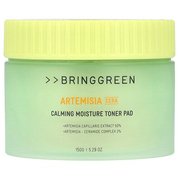 Bringgreen, Artemisia Cera，鎮靜保濕爽膚水棉片，5.29 盎司（150 克）