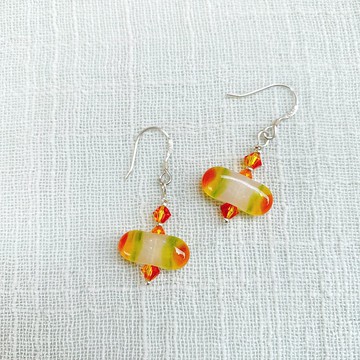 酸甜糖果手工琉璃耳環