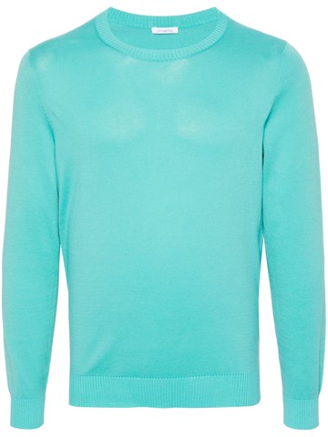 Malo - crew neck cotton jumper - men - Cotton - 48 - Blue