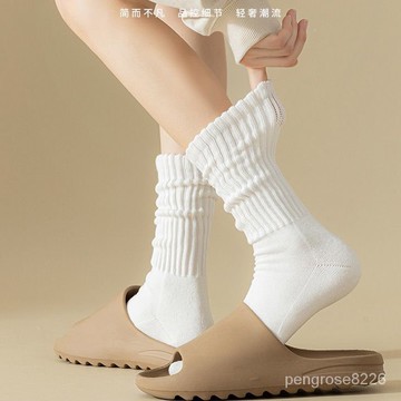 【優選精品】鞦鼕加厚襪子女長襪毛圈工裝襪保暖日係複古長筒情侶堆堆襪子 男ins日韓風 LSPG