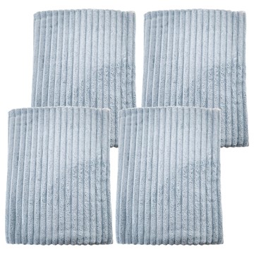 雲朵吸水浴巾 2條裝 70x140cm 高密度珊瑚絨 不易掉毛 柔軟親膚 帶掛鉤設計  天青藍  2組