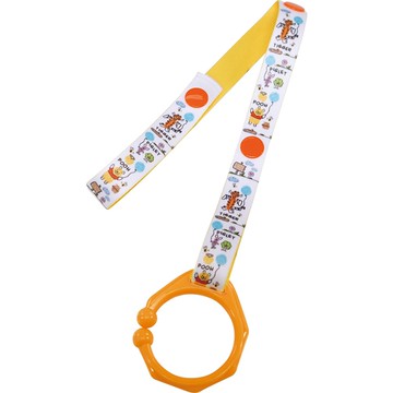 akachan honpo - 玩具防掉繩C型扣環款-迪士尼-黃色 (【繩子】最短時:27cm 最長時:31cm【扣環】4.6×5.3cm...