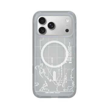 iPhone 17 Pro Max AirX 流變灰 - NASA - 火箭軌跡 (White)