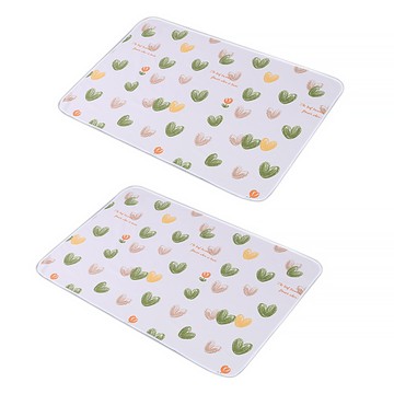 西格傢飾 多功能防水透氣保潔墊 2個  70 x 120cm  小時光 白色