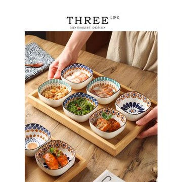 Tlife·Baiwei·餐具味碟波西米亞日式復古陶瓷火鍋蘸料碟 | 百味