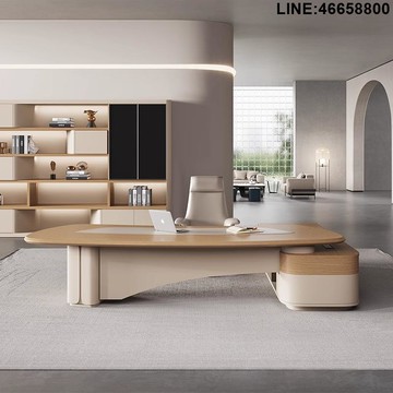 老闆桌 老板桌 經理桌 辦公桌 大班桌 免運 開立發票 老板桌簡約現代辦公桌高級感椅組合總裁大班臺經理辦室家具電腦桌