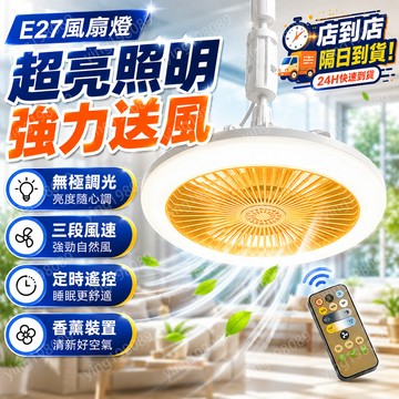 4H出貨🔥E27風扇燈 萬向風扇燈 智能風扇燈 110V浴室燈 野外露營燈 E27燈泡 吊頂風扇燈 家用風扇燈 吸頂燈