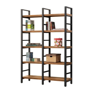 【唯熙傢俱】安迪工業風柚木色4尺高書架