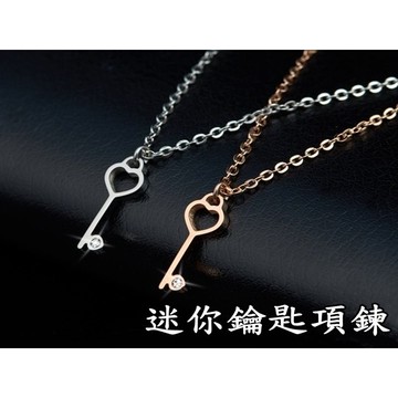 《316小舖》【E233】(專櫃西德鋼項鍊-迷你鑰匙項鍊-單件價 /迷你項鍊/可愛項鍊/316L鈦鋼男女項鍊/畢業禮物)