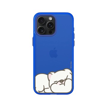 iPhone 15 Pro Max Clear 激光藍 - 嗨小強 Hi John - 滿版小強