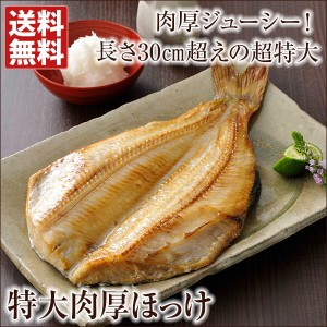 特大 肉厚 ほっけ 2尾セット 干物 縞ホッケ BBQ 海産物 魚介 お取り寄せ 産直 グルメ