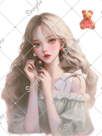 原創人物貼紙、裝飾貼紙、5張