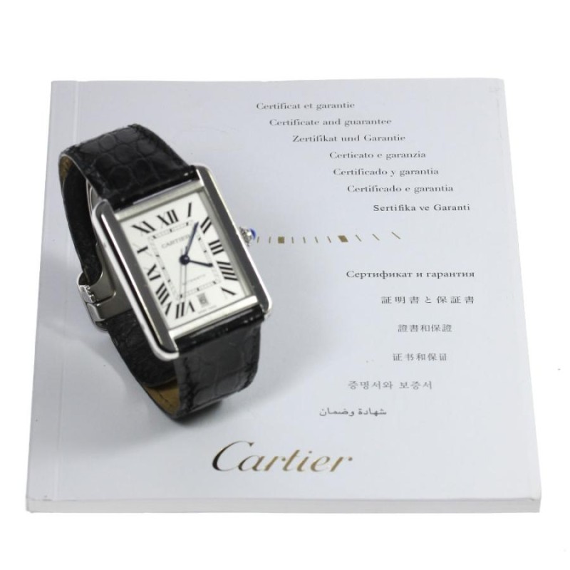 ☆保証書付き【CARTIER】カルティエ タンクソロXL デイト W5200027 自動巻き メンズ | LINEショッピング