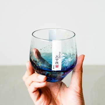 UDlab｜日式錘紋金箔星空杯 水晶玻璃 琉璃 水杯 馬克杯 花火 祭典 威士忌酒杯 雞尾酒杯 調酒杯CB-H02048