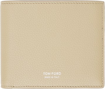 TOM FORD 米色 Grain Leather Classic 钱包