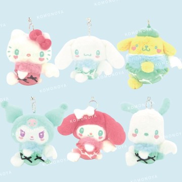 小禮堂 Sanrio 三麗鷗 絨毛吊飾娃娃 (天使款) Kitty 美樂蒂 酷洛米 布丁狗 大耳狗 帕恰狗