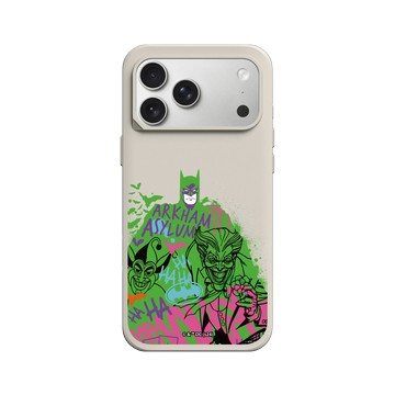 iPhone 17 Pro Max SolidX 貝殼灰 - Joker - 小丑與蝙蝠俠塗鴉款