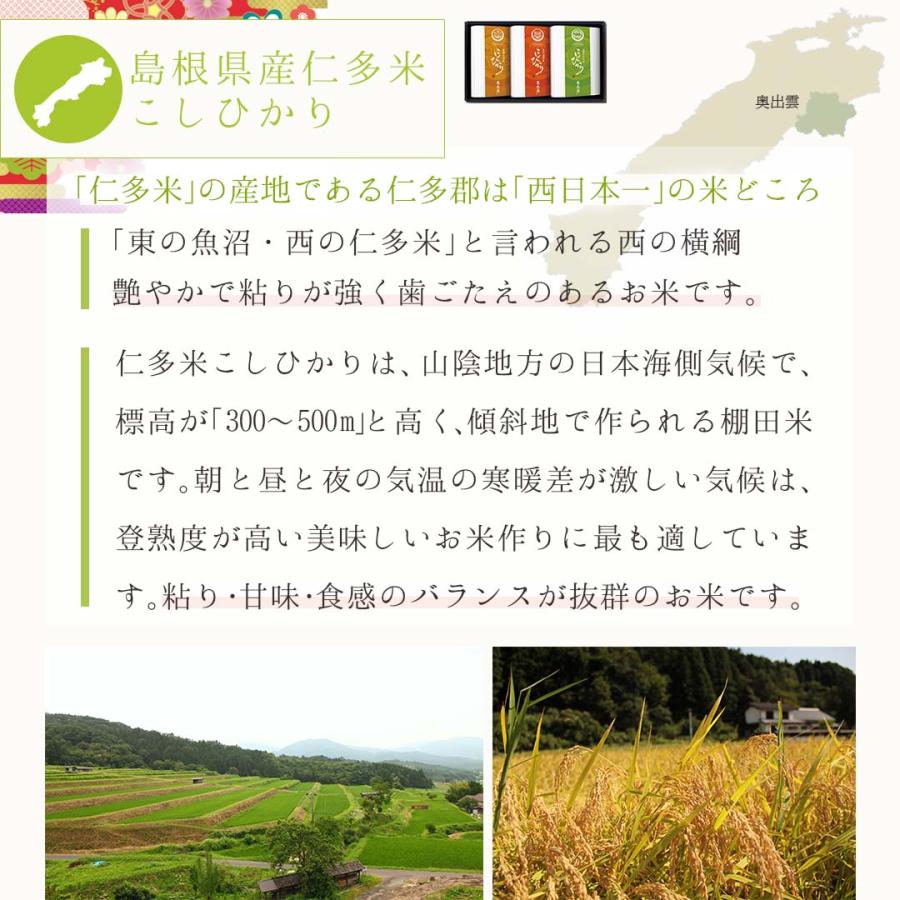 米 こしひかり 3種 450g×3 心シリーズ ギフトセット 令和4年度産 お米 精米 白米 おくさま印 国産 食品 お中元 お歳暮 香典返し お年賀 送料無料