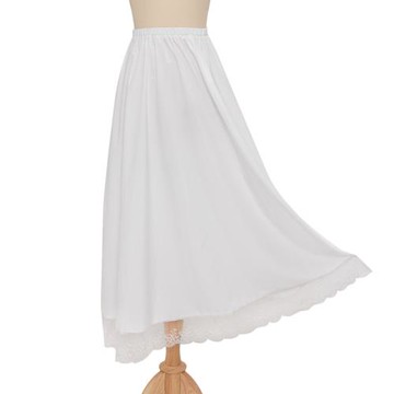 漢尚華蓮百搭蕾絲內搭中裙日常搭配褶裙百迭馬面裙里襯裙半身裙