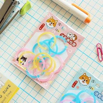 柴之助 / 2cm活頁彈性圈補充包 (2色)