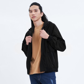 【5th STREET】 男裝 防水瞬乾外套-黑色 (510562)