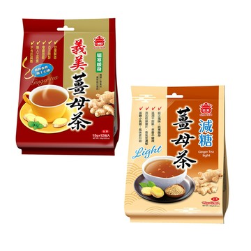 義美 薑母茶系列180g-12包/袋(薑母茶/減糖薑母茶)