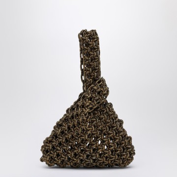 Niky gold jewelry bag with crystals