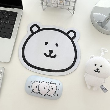 台灣出貨❥滑鼠墊 自嘲熊週邊墊子 可愛小號手託女生 二次元手腕墊異形護腕桌墊 滑鼠墊 防滑加厚