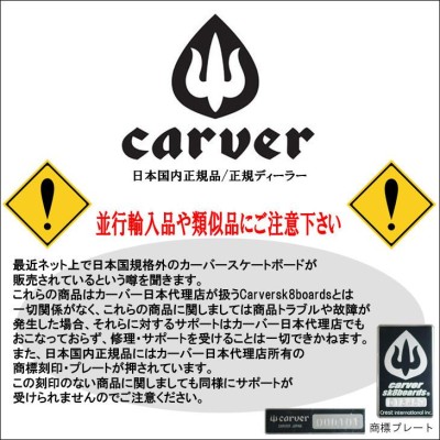 CARVER カーバー スケートボード Knox Quill ノックスキル 31.25” サーフスケート CX4 トラック 陸トレ サーフィン練習用  ロンスケ 日本正規品 | LINEブランドカタログ