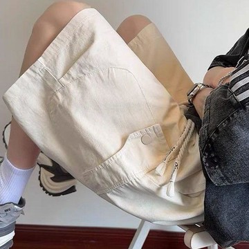 休閒短褲 薄款 透氣 美式新款工裝短褲男士26夏季寬鬆薄款五分褲子休閒運動潮牌中褲0627