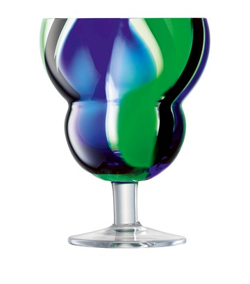 LSA International Set of 2 Folk Wine Glasses